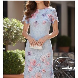 GUC Armani Exchange Paris Floral Dress (size 14)